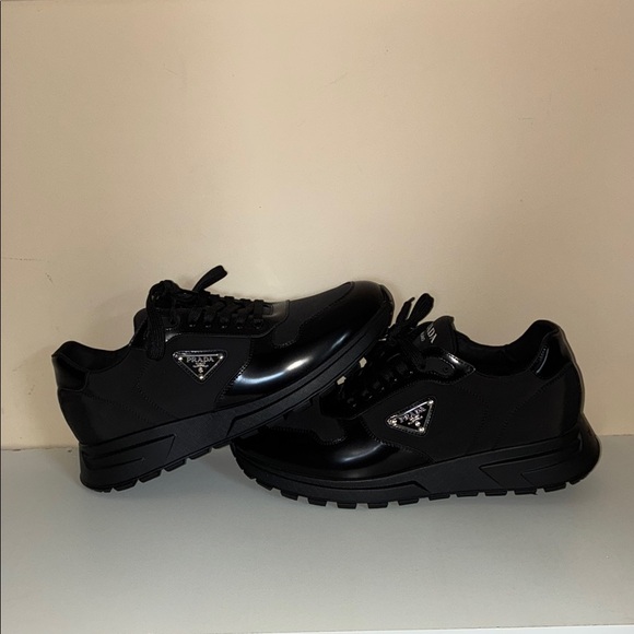 Prada Black Sneakers Leather and Re-Nylon - Picture 1 of 5